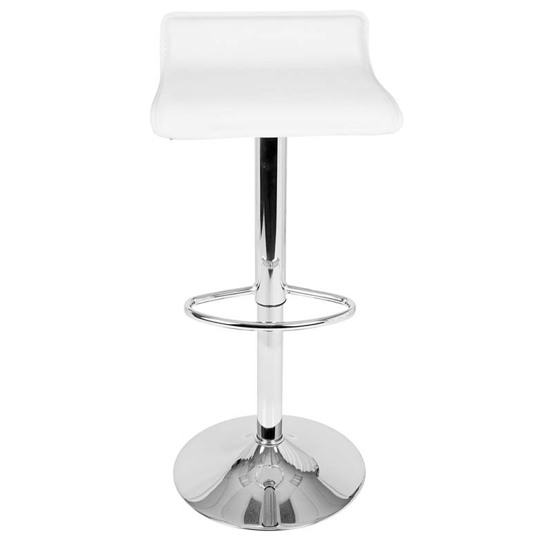 Image 6 Ale White Adjustable Swivel Bar Stools Set of 2 more views