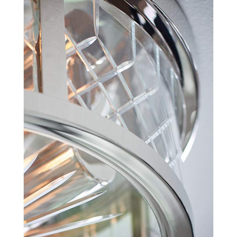 Image 3 Alec 13" Wide Polished Nickel 2-Light Ceiling Light more views
