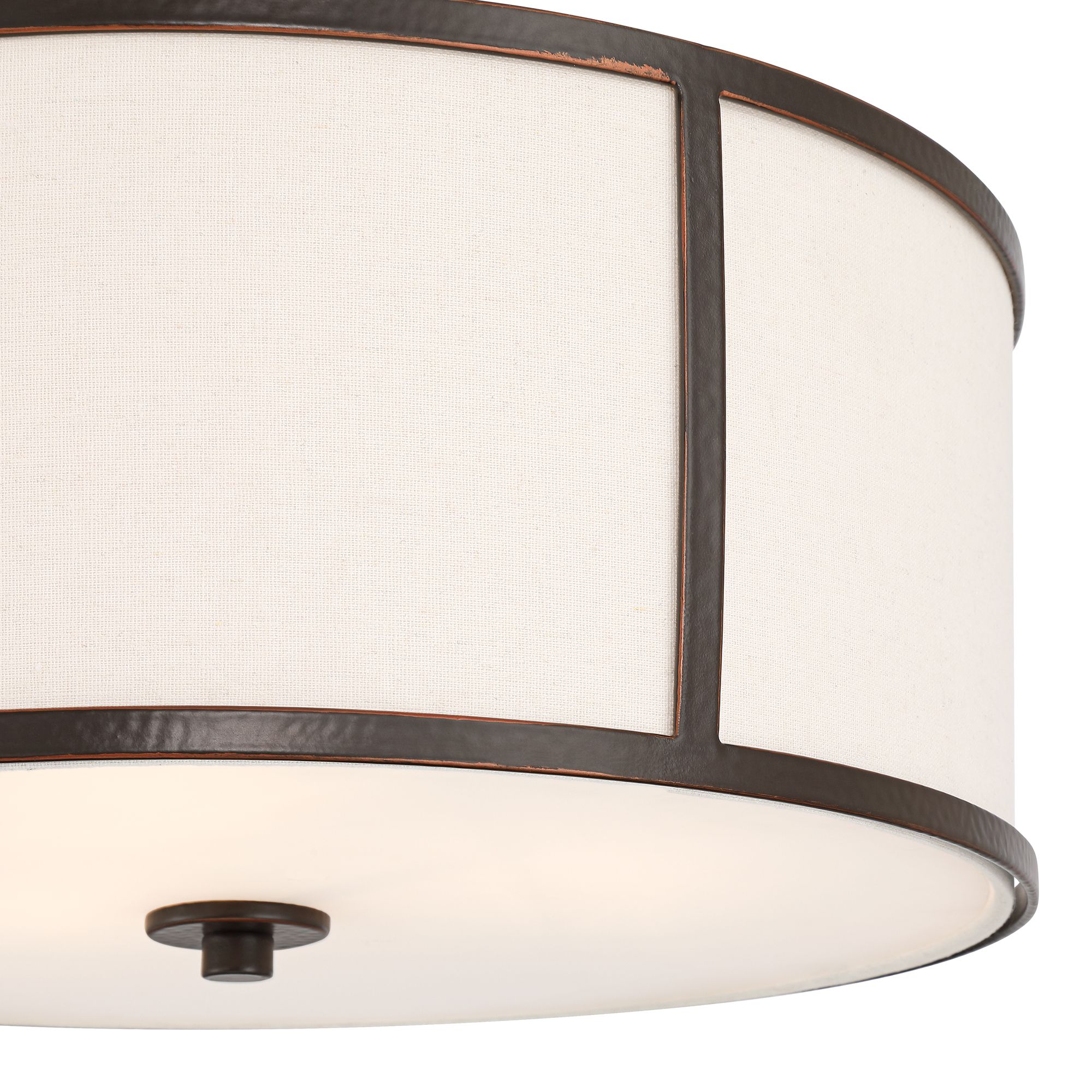 Image 4 Alec 18" Wide Hammered Bronze Rustic Modern Ceiling Light more views