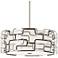 Alecia's Tiers 25" Wide Nickel and Bronze LED Pendant Light