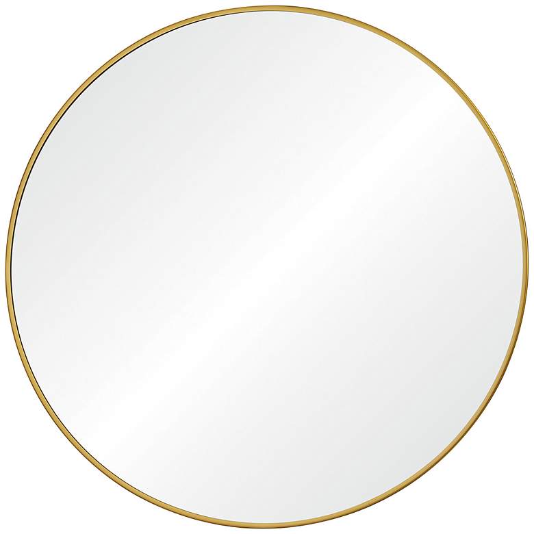 Image 1 Alegre Powder-Coated Gold 30" Round Wall Mirror
