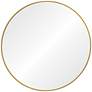 1_Alegre Powder-Coated Gold 30" Round Wall Mirror