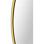5_Alegre Powder-Coated Gold 30" Round Wall Mirror more views