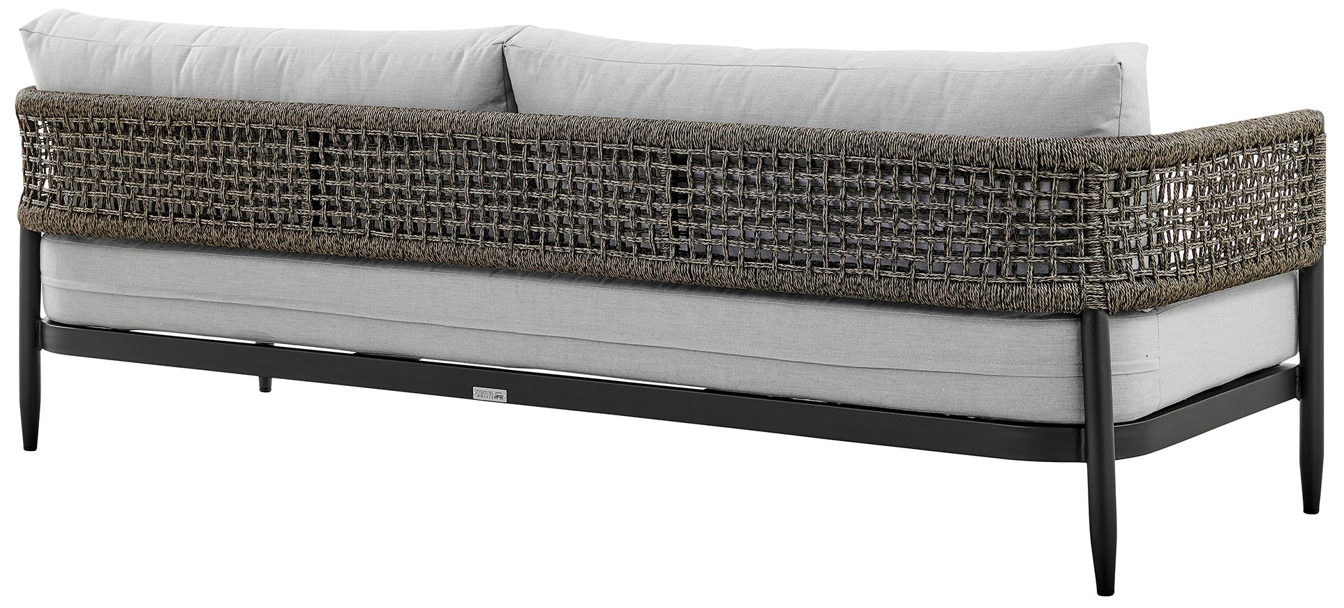 Image 3 Alegria 4 Piece Outdoor Black Aluminum Conversation Set with Cushions more views