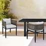 Alegria Outdoor Dining Chair in Grey Rope and Cushions Set of 2