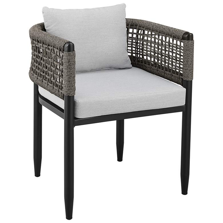 Image 3 Alegria Outdoor Dining Chair in Grey Rope and Cushions Set of 2 more views