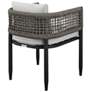 6_Alegria Outdoor Dining Chair in Grey Rope and Cushions Set of 2 more views
