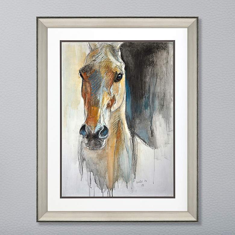 Image 2 Alert X 50" High Rectangular Giclee Framed Wall Art