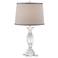 Alessa Crystal Table Lamp with Gray Shade