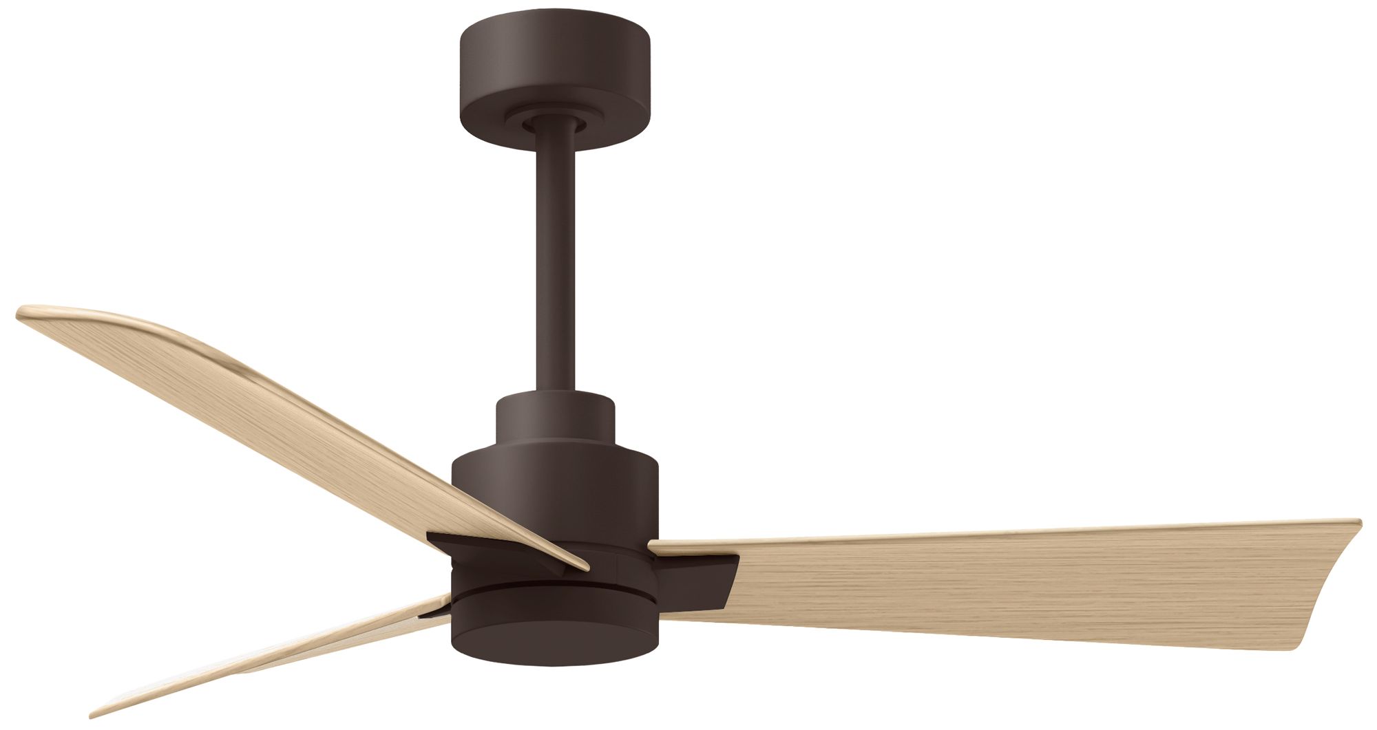 Alessandra 42" Transitional Ceiling Fan Textured Bronze Light Maple