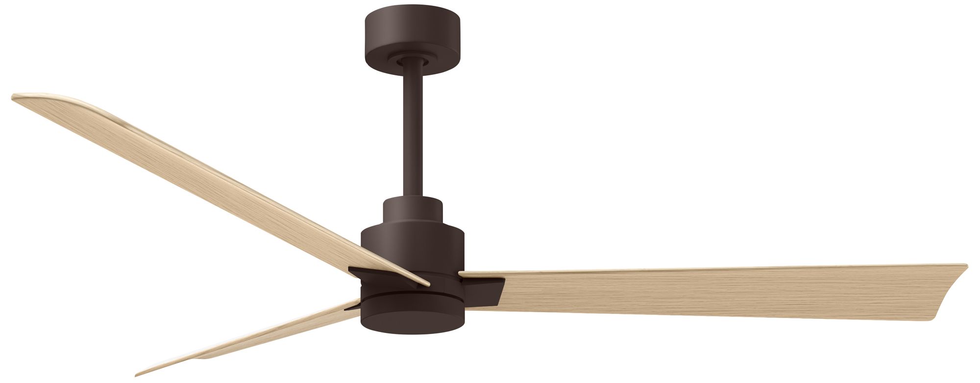 Alessandra 56" Transitional Ceiling Fan Textured Bronze Light Maple