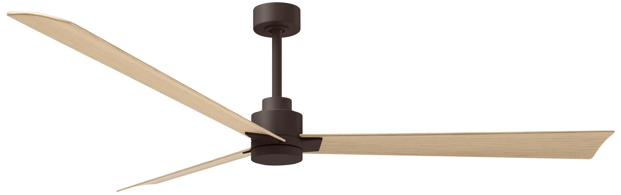 Alessandra 72" Transitional Ceiling Fan Textured Bronze Light Maple