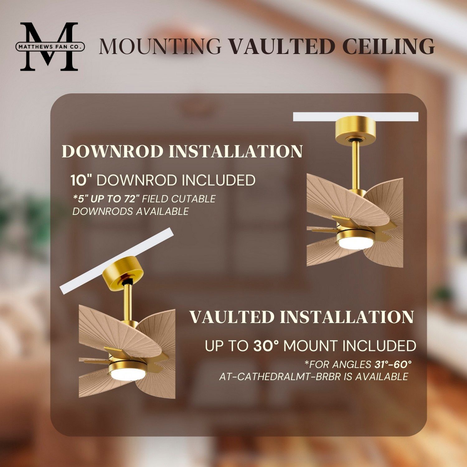 Alessandra Tropical 48" Brass LED Ceiling Fan w/ Light Maple Blades