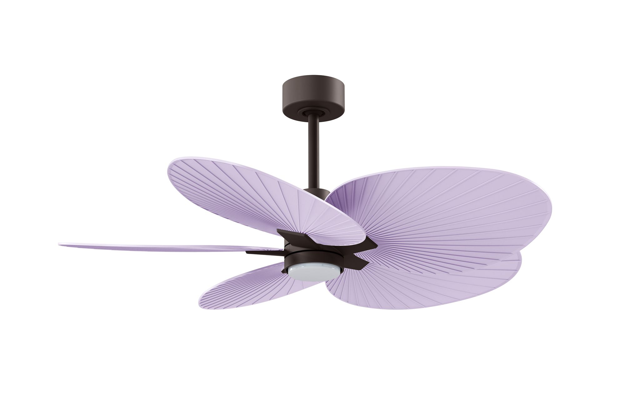 Image 2 Alessandra Tropical 48" Bronze LED Ceiling Fan w/ Lilac Blades more views