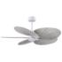 Alessandra Tropical 48" Matte White Ceiling Fan w/ Barn Wood Blades