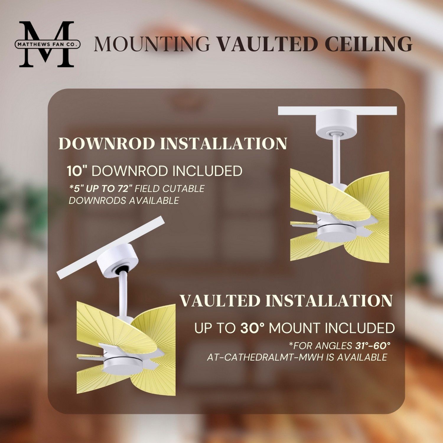 Alessandra Tropical 48" Matte White Ceiling Fan w/ Light Yellow Blades