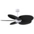 Alessandra Tropical 48" Matte White Ceiling Fan w/ Matte Black Blades