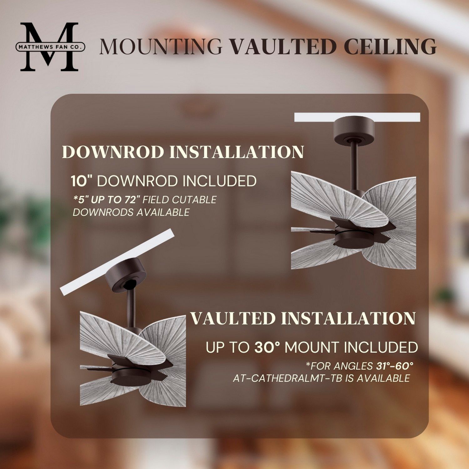 Image 6 Alessandra Tropical 48" Textured Bronze Ceiling Fan w/Barn Wood Blades more views