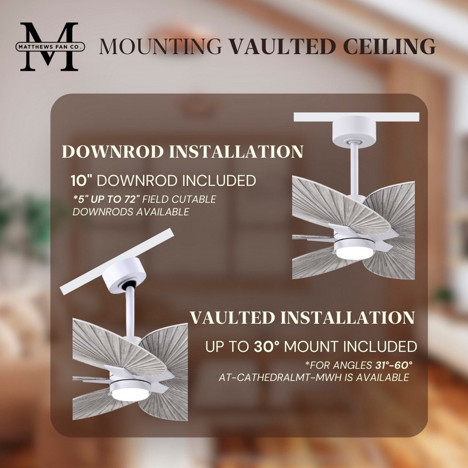 Image 7 Alessandra Tropical 48"Matte White LED Ceiling Fan w/ Barn Wood Blades more views