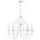 Alessia 24" Wide Antique White 5-Light Chandelier