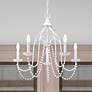 2_Alessia 24" Wide Antique White 5-Light Chandelier