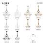 4_Alessia 24" Wide Antique White 5-Light Chandelier more views