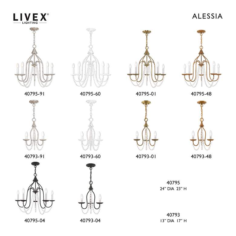 Image 3 Alessia 3 Light Brushed Nickel Mini Chandelier more views