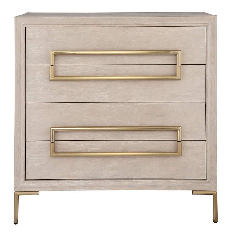Image 2 Alessia 34" Wide x 35" High Oak Accent Chest