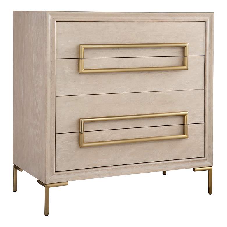 Image 6 Alessia 34" Wide x 35" High Oak Accent Chest more views
