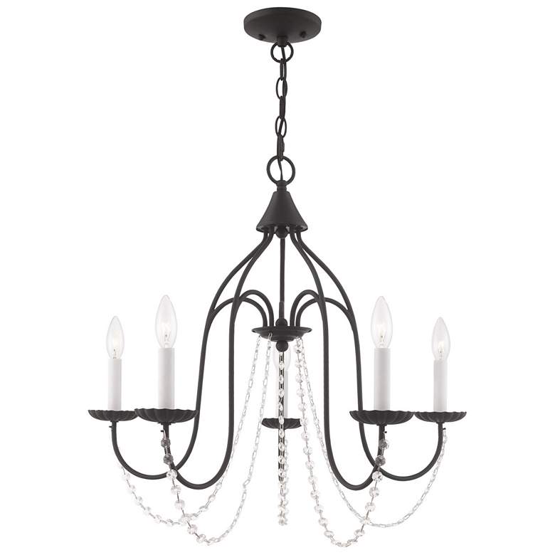 Image 1 Alessia 5 Light Black Chandelier