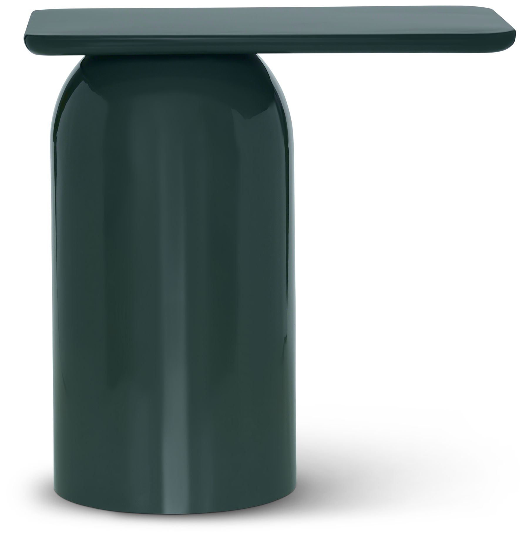 Image 3 Alessia Enamel End Table Obsidian Green more views