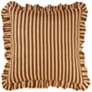 1_Alessia Taupe Striped Ruffle 20" Square Accent Pillow