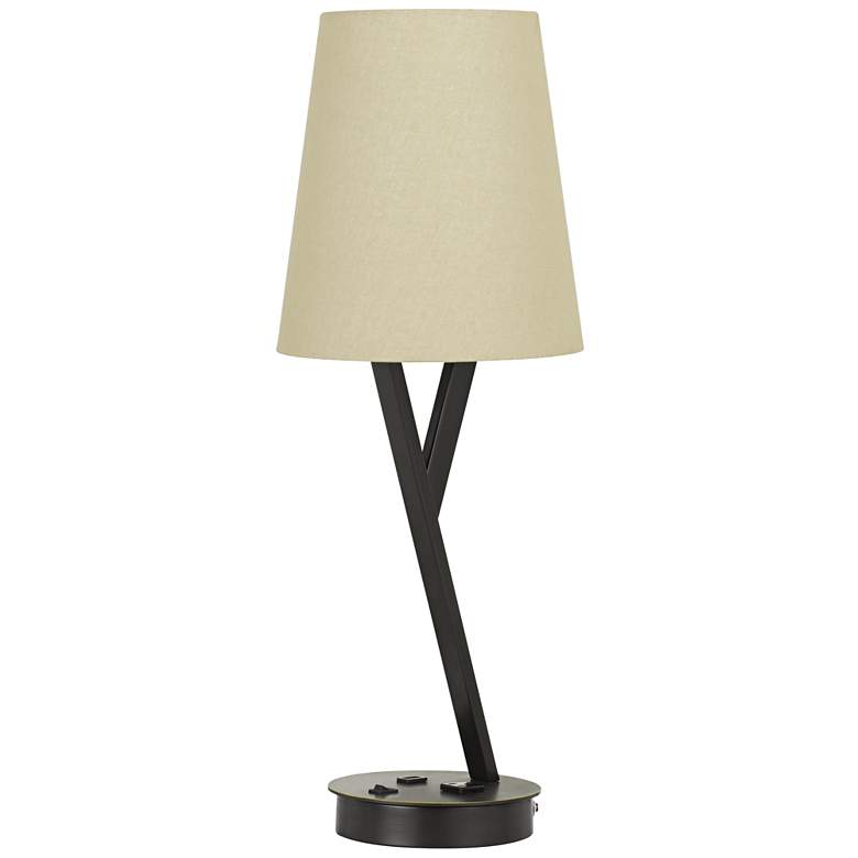 Image 1 Alester Dark Bronze Metal Table Lamp