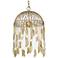 Aleta 14" Wide Vintage Fired Gold 4-Light Pendant