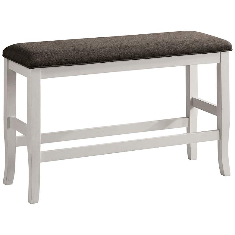 Image 2 Aleutian 40 1/2 inch Wide Dark Gray Rectangular Counter Bench