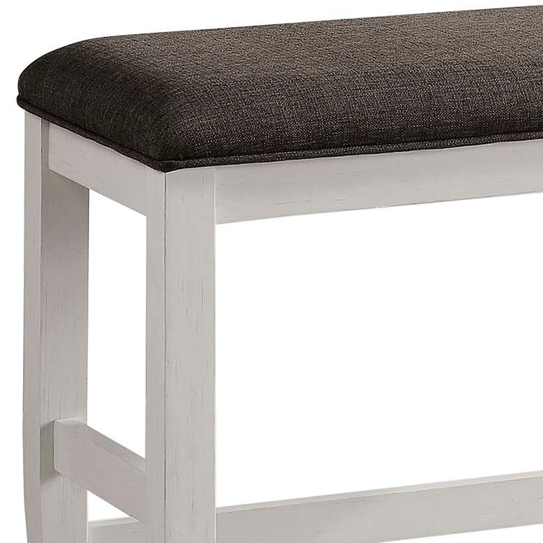 Image 3 Aleutian 40 1/2" Wide Dark Gray Rectangular Counter Bench more views