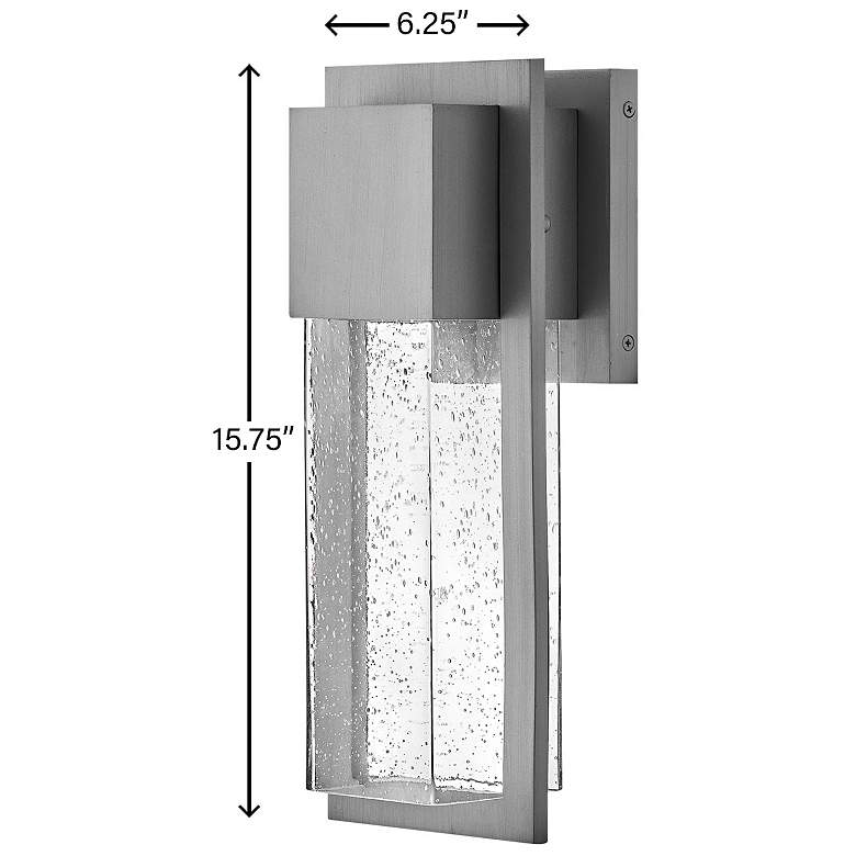 Image 4 Alex 15 3/4" High Antique Brushed LED Outdoor Wall Light more views