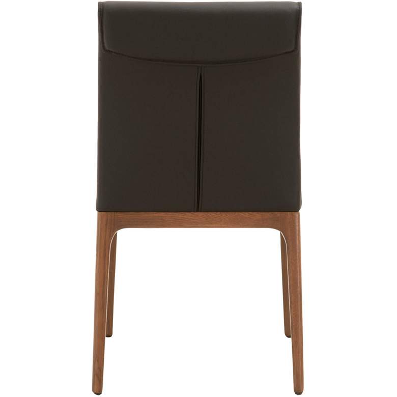 Image 5 Alex Sable Leather and Walnut Dining Chairs Set of 2 more views