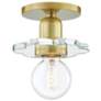 Thumbnail2 of Alexa 6" High Aged Brass Wall Sconce more views