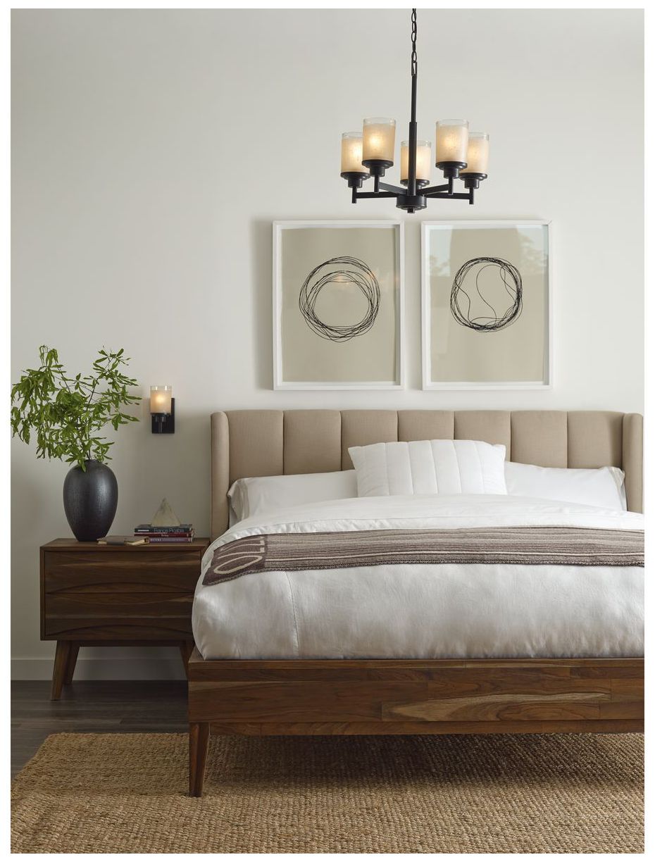 Image 3 Alexa Collection Five-Light With Clear Edge Glass Chandelier Light more views