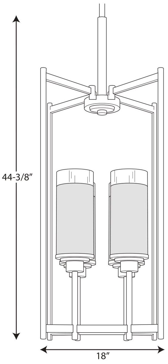 Image 4 Alexa Collection Four-Light Foyer Pendant more views