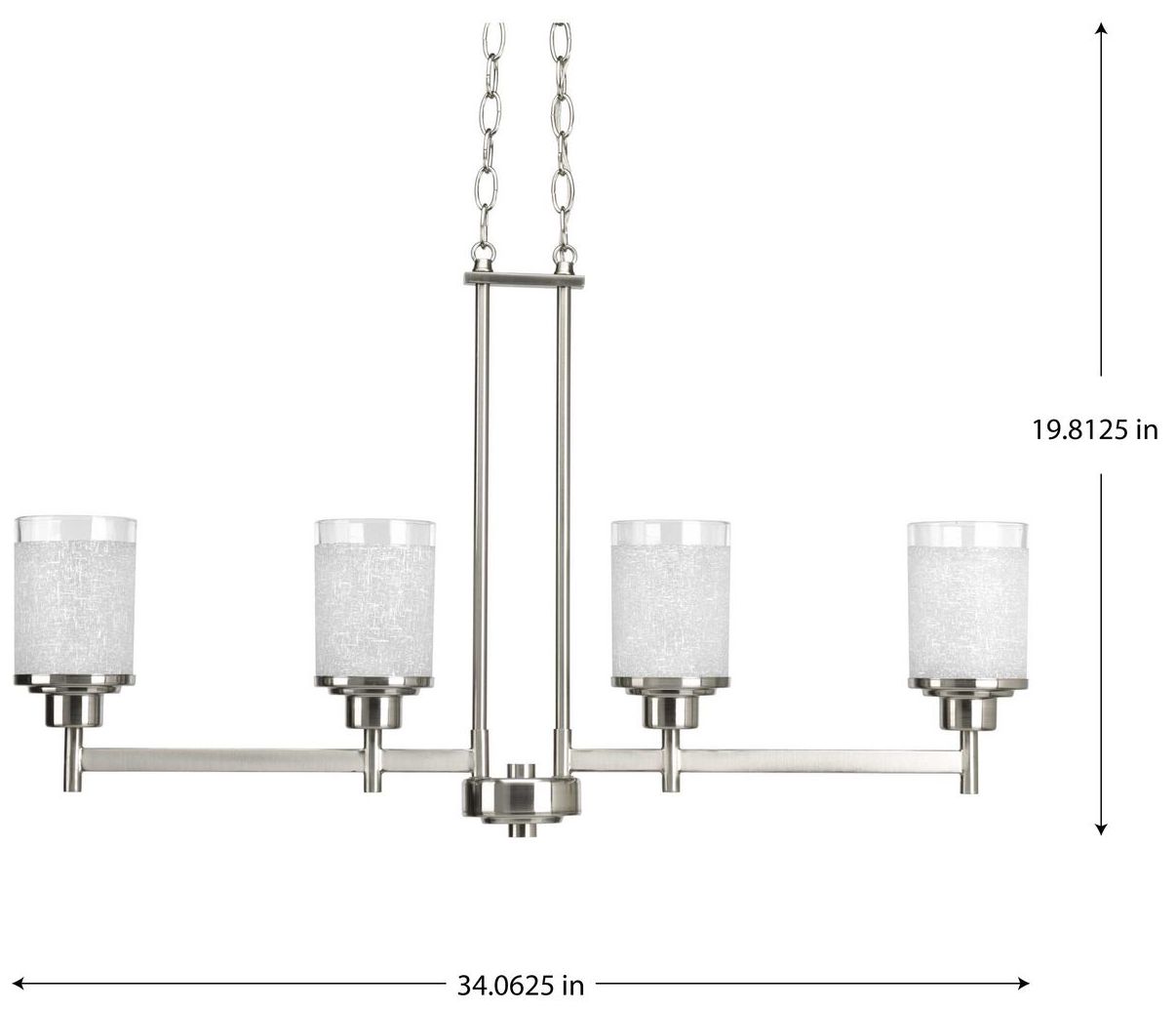 Image 4 Alexa Collection Four-Light Linear Chandelier more views