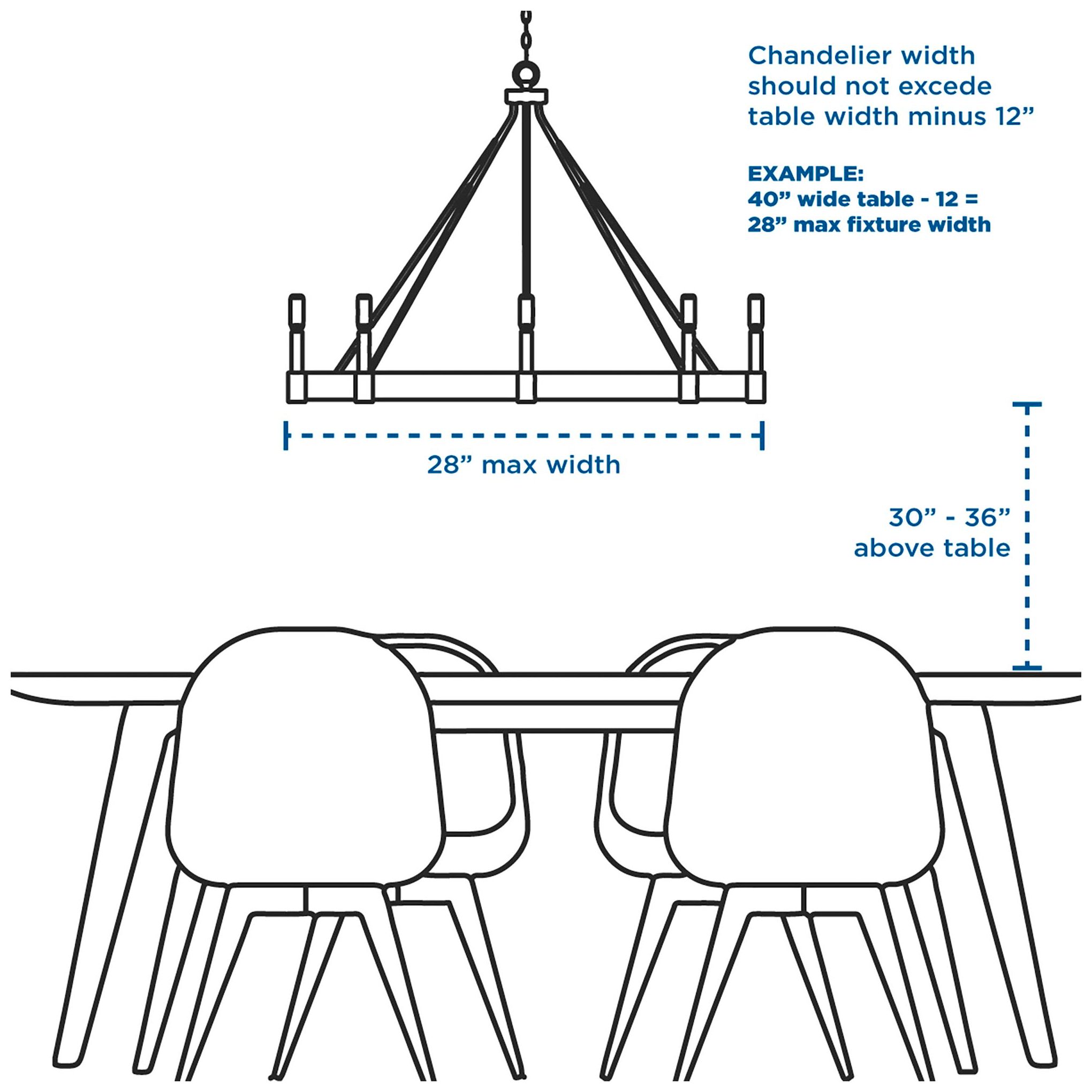 Alexa Collection Six-Light Chandelier Light