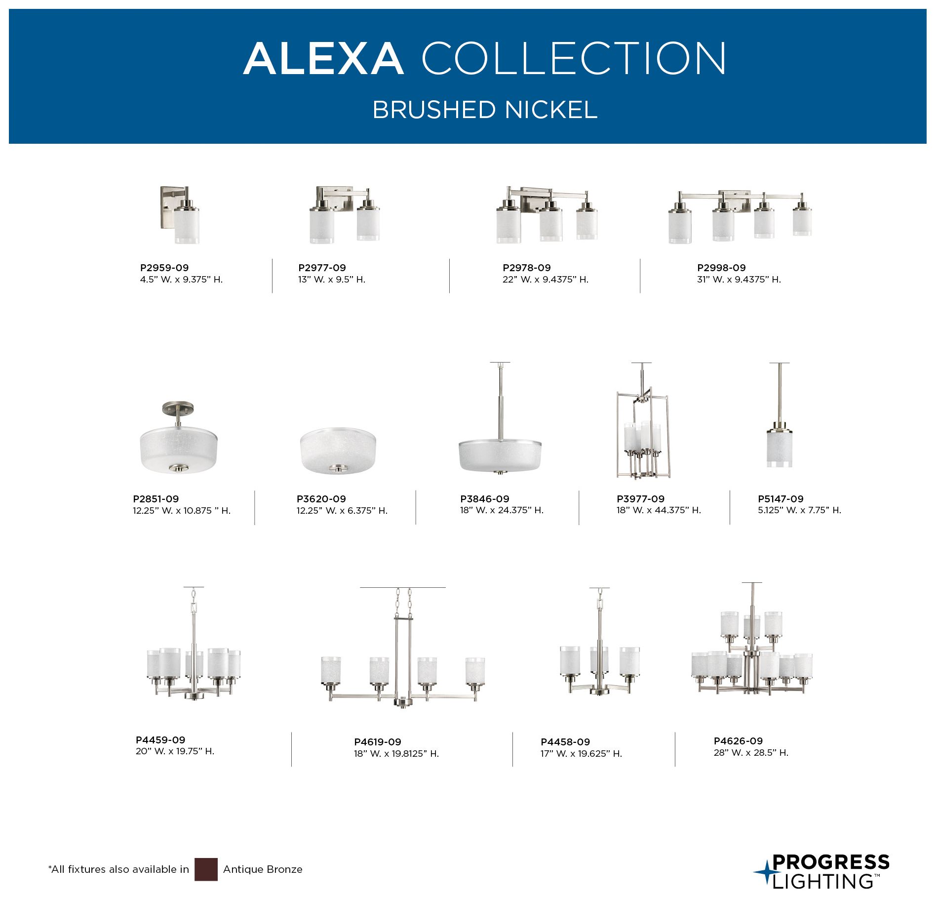 Alexa Collection Three-Light Foyer Pendant