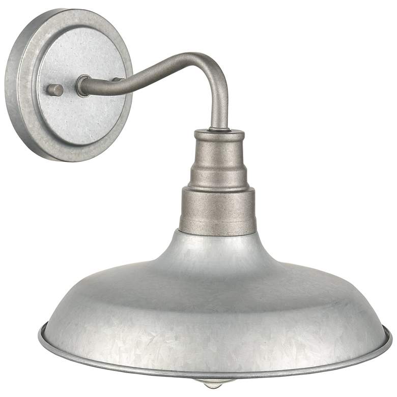 Image 1 Alexander 10" High Galvanized Outdoor Wall Light