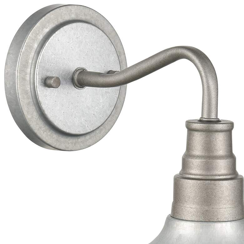 Image 2 Alexander 10" High Galvanized Outdoor Wall Light more views