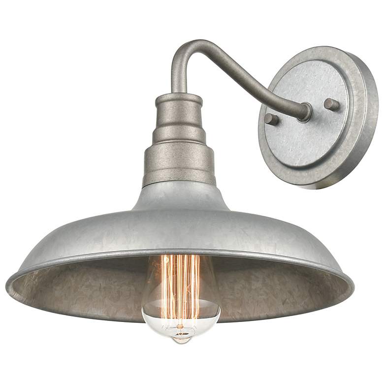 Image 3 Alexander 10" High Galvanized Outdoor Wall Light more views