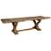 Alexander 110" Wide Distressed Wood Extension Dining Table