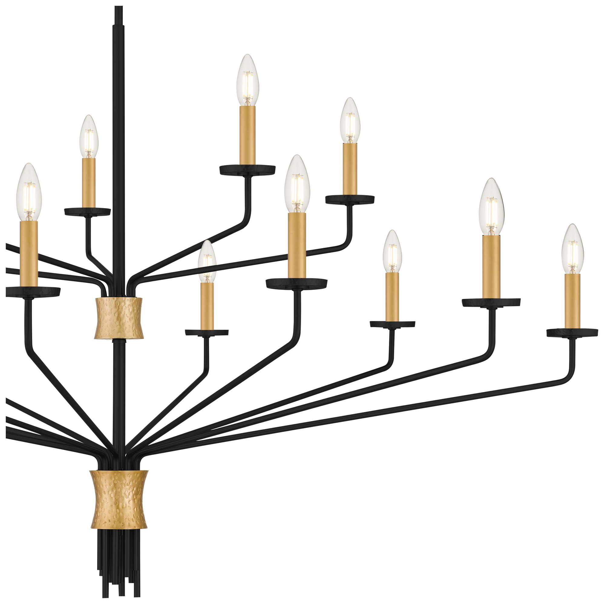 Alexander 15-Light Matte Black Chandelier