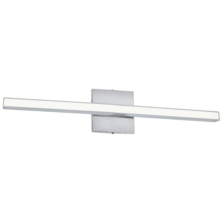 Image 1 Alexander 23.75"W Chrome Color Changing Vanity w/ Frosted Diffuser